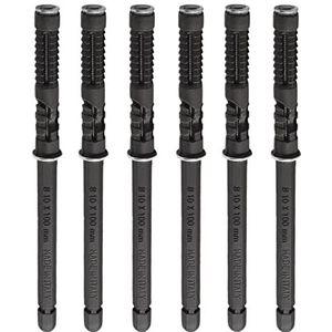 Gedotec - CLEAR - Plankdrager - Bruin - 6 Stuks - Zware Lasten Drager - Wandmontage