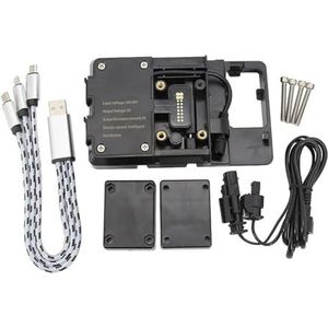 Telefoon Mount Motorfiets USB Opladen 12MM Mount Voor BMW R1200GS Mobiele Telefoon Navigatie Beugel ADV F700 800GS 2013-2018 2019 2020 2021 2022 2023 2024 GPS Navigatiehouder(No destructive)