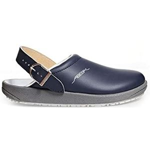 Abeba Clog 9250 Schoenen - rubber glad leer marine, gecertificeerd