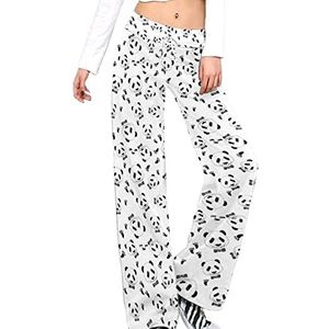 Panda Footprint Yoga Broek Voor Vrouwen Casual Broek Lounge Broek Trainingspak met Trekkoord 2XL