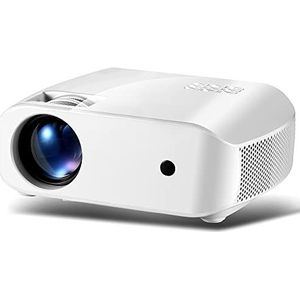 Android 7.1 Wifi Bluetooth-projector, 2800LM 1080P Ondersteund, Draagbare Mini DVD Projector For Buitenfilms, Thuistheater, Compatibel Met IOS Android (Color : White)