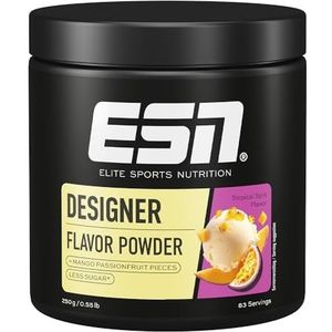 ESN Designer Flavor Powder, Tropical Split, 250 g, 83 Porties - Veganistisch - Laag in Calorieën, Suikervervanger met Zoetstoffen voor Voedsel en Dranken, Perfect voor Kwark of Skyr
