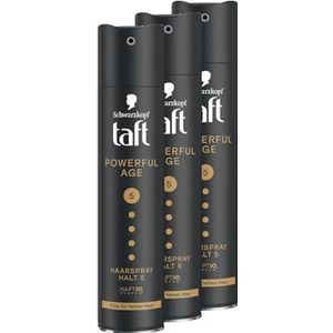 Schwarzkopf - Taft Powerful Age - Haarspray - 3 x 250 ml - Houdgraad 5 - Veganistische Formule