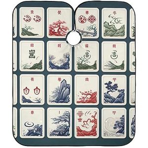 Kapper Cape Zwart-Wit Leuke Kitty Op Gele Salon Cape Unisex Kappers Jurk Premium Kappers Cape Voor Kapper Accessoires Thuis Herbruikbare 140x168cm