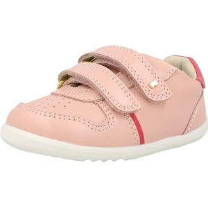 Bobux Step Up Riley roze/roze (Seashell/Guava) Quickdry premium lederen trainers schoenen, Seashell Roze, 20 EU