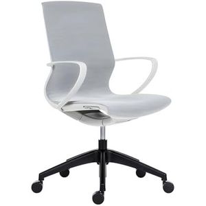 Office & More Top70 Ergonomische bureaustoel met lendensteun, met armleuningen, in hoogte verstelbaar, draaistoel met ademende rugleuning, voor kantoor en werkkamer