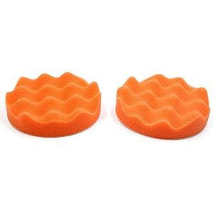 XYWHPGV 5"" Oranje Zelfklevende Auto Waxen Polish Schuim Spons Wax Reinigingsplaat 2st(15df7 5abf9 21003 4c62a dbf30 9daf3