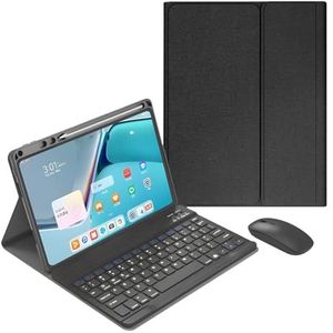 Toetsenbordhoes voor Huawei Matepad 11.5S/11.5/Air 11.5 - Draadloos afneembaar toetsenbordhoesje met potloodhouder, oplaadbare tabletmuis, zwart