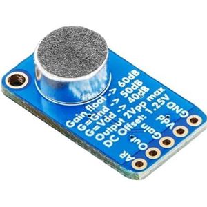 Adafruit Electret Microfoon Versterker - MAX9814 met Auto Gain Control [ADA1713]