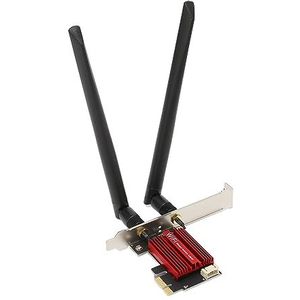 PCI Express-netwerkkaart, Gigabit Ethernet-kaart PCIE-netwerkadapter, PCIE WiFi-kaart voor Desktop-pc met Bluetooth 4.0, Dual-band Compatibel met 7 8 10 11