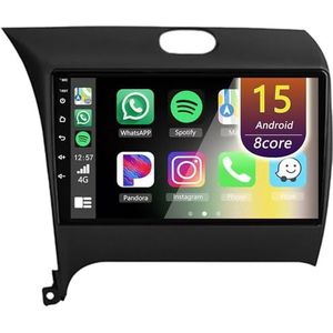 Android Radio voor Kia Cerato 3 K3 2013-2016, 9 inch Touchscreen Autoradio met Wireless CarPlay Android Auto Bluetooth WIFI(LHD,8Core(8+256GB))