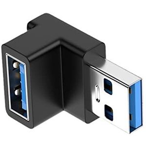5 Pcs Rechthoekige USB C-adapter | 90 graden USB C haakse adapter voor USB | Type-C Links & Rechts USB C 10 Gbps Fast Charge Extender voor VR en meer Laptop, tablet en mobiele telefoon Edcb