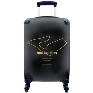 MuchoWow® Koffer - Red Bull Ring - Formule 1- Circuit - Past binnen 55x40x20 cm en 55x35x25 cm - Handbagage - Trolley - Fotokoffer - Cabin Size - Print