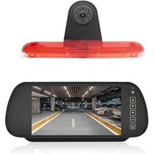 Achteruitrijcamera Voor Peugeot Voor Boxer Voor Citroen Voor Relay 7-inch Auto Achteruitkijkspiegelscherm Met Auto Achteruitrijcamera(Without bracket)