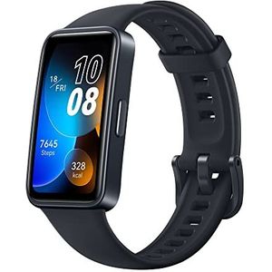 HUAWEI Band 8 smartwatch, randloos touchscreen, slaaptracking, continue SpO2-meting, 100+ trainingsmodi, snel opladen, lange levensduur, 10000+ wijzerplaten, iOS/Android, waterdicht, zwart