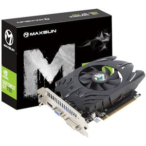 MAXSUN Grafische kaarten GeForce GT 730 4 GB Videokaart GPU 128 Bit DDR3 ITX PCI Express DVI-I, HDMI, VGA