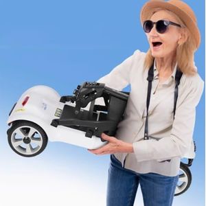 4-Wielige Scootmobiel,Elektrische Scootmobielen Voor Volwassenen En Senioren,Opvouwbare Scootmobiel,Met Twee Lithium-Ionbatterijen,Belasting 120 Kg/265 Lbs A