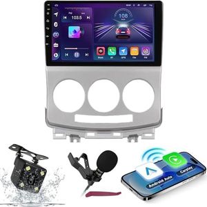 Android 14 Autoradio Navi voor M-azda 5 2005-2010 9 ""Schermradio met draadloze carplay Android Auto GPS Navigatieondersteuning Bluetooth 5.0 HIFI FM 5G-WiFi SWC MIC-camera,M300s
