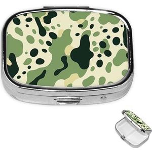 Pil Case Rechthoek 3 Compartiment Pillendoos Ronde Pil Organiseer Metalen Waterdichte Geneeskunde Organizer Doos voor Reizen Kleine Pillen Container Draagbaar voor Supplementen