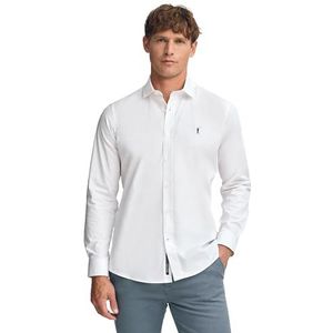 Polo Club Hemd Popelin Slim Fit Heren met Logo - 100% Katoen - Shirt for Men Coton