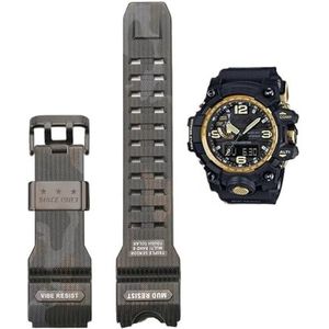 Camouflage Hars Band Geschikt Fit for Casio G-SHOCK GWG-1000 Mudmaster heren Vervanging Band Achteraf Horloge Accessoires (Color : GWG-Camo Grey-B, Size : GWG1000)