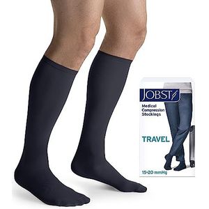BSN Jobst reiskousen Travel Socks kniekousen met kant Navy 3