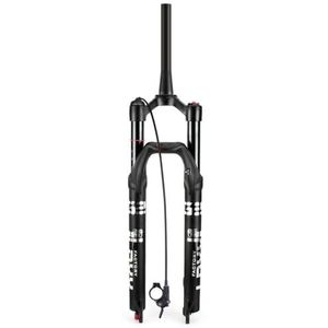 MTB verende voorvork 26/27,5/29 inch, magnesiumlegering mountainbike 1/1-8 inch rechte buis fiets stuurvork met rebound aanpassen 120 mm (kleur: D, maat: 26 inch)