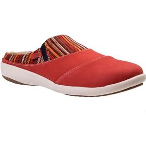 Spenco Siesta Nuevo Stripe Mule voor dames, Gebakken Appel, 35 EU