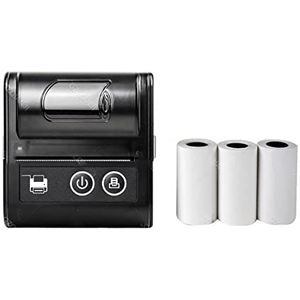 printer, Mini Bluetooth Factuurprinter Draadloze Draagbare 58mm Bonprinter(1Printer 4Roll)