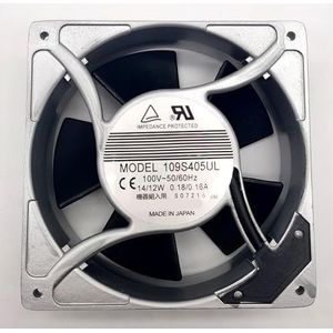 LMNCBVYA High-Performance 120mm Metal Frame Cooling Fan 100V 14/12W - Model 109S405UL for Efficient Heat Dissipation