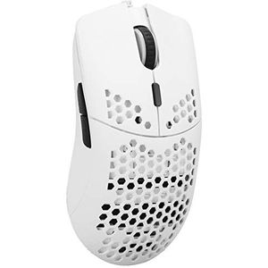 - J900 holle bedrade gamingmuis, 800 1600 2400 3200 4800 6400 DPI verstelbare gaming-computermuis met achtergrondverlichting, witte ergonomische draagbare muis