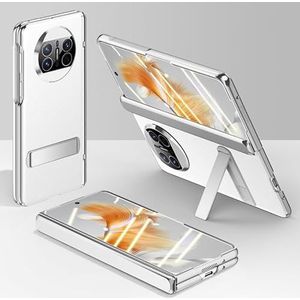 Flip Case Cover Compatibel met Huawei Mate X3 hoesje, mobiele telefoon flip case, [gegalvaniseerde telefoonhoes] [schermbeschermer] Robuust schokbestendig 360 volledig beschermende telefoonhoes + kick