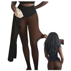 Nieuwe compressieband en optie met één naad: de originele Magic Fleece gevoerde leggings, dames die de taille vormen, blijven warm(Bronze,XXL-3XL)