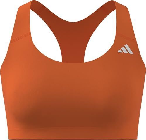 adidas Mujer Optime Essentials Workout Medium Support Bra, Pure Orange, XS