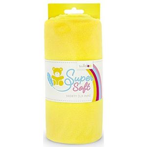 Kullaloo Supersoft Shorty SB-Pack pluche stof 1,5 mm pool, Minky, geel, 100 x 75 cm