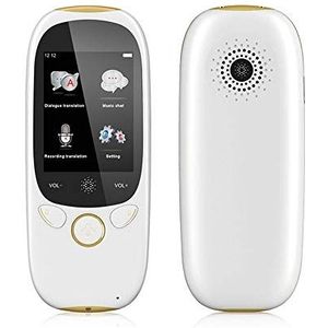 Slimme offline taalvertaler, draagbare instant-spraakvertaler tweeweg wifi voor 12 talen voor online 77 talen 2,0 inch HD-touchscreen, wit Decoration