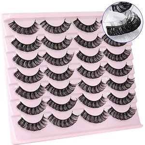 Cat Eye Clear Lash Band 3D Fake Fluffy Volume Korte Faux Mink 14 paar