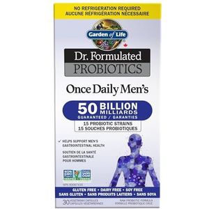 Garden of Life Dr. Formulated Once Daily Men 50-miljard probiotica 30 vegetarische capsules