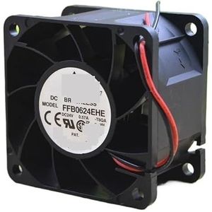 Cooling Fan for Delta FFB0624EHE 24V 0.57A 6CM 6038 Measurement Double Ball 60 * 60 * 38mm(3 wires)