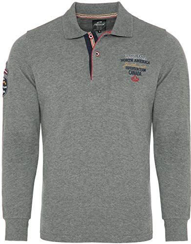 CARISMA Shirt  grijs / kersrood / zwart