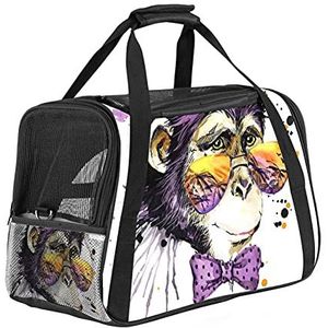 Pet Travel Carrying Handtas, Handtas Pet Tote Bag voor kleine hond en CatMonkey White