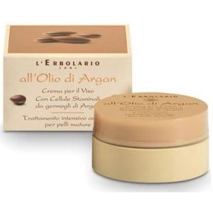 L'Erbolario Arganolie anti-aging gezichtscrème voor rijpe huid, per stuk verpakt (1 x 50 ml)