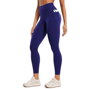 CRZ YOGA Women's Butterluxe Gym Leggings 25''- High Waisted Workout Leggings met Zakken Boterzachte Yoga Leggings Larkspur Blauw XS
