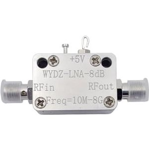 KWWEWEB WYDZ-LNA-10M-8G-8dB RF 10MHz-8GHz Wide Band Versterker Uitstekende Vlakheid Geluidsarme Versterker Met SMA-Vrouwelijke Connector