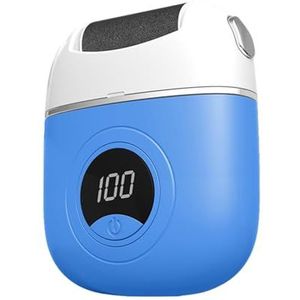 XLDZ Digitale elektrische voeteeltverwijderaar met verstelbare slijpkop en digitaal display voor effectieve zoolgladder en hielverzorging - oplaadbaar, ergonomisch ontwerp (blauw)