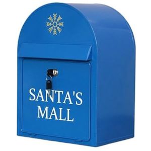 Postdozen Brievenbus Brievenbussen Aluminium Brievenbus Ooutdoor Retro Vintage Voor Huisdecoratie Pakketkast(Blue2)