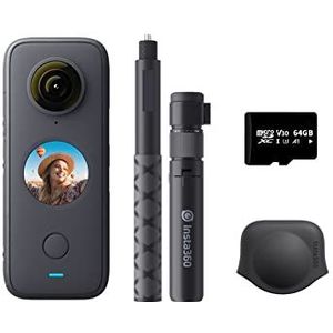 Actiecamera, Actiecamera 4K30fps WiFi-camera Waterdichte actiecamerastabilisatie, touchscreen, AI-bewerking, live streamen(Creator Kit Lite)
