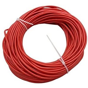 Flexibele siliconen elektrische draad, hittebestendige siliconen kabel 10 meter 8-30 AWG rood(20 AWG)