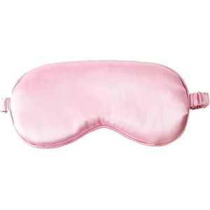 UYFRD Zijden ruche slaap oogmasker zachte slapende ooghoezen veelkleurig nachtdroom verduisterende oogpatches voor vrouw man om beter te slapen (roze-B)