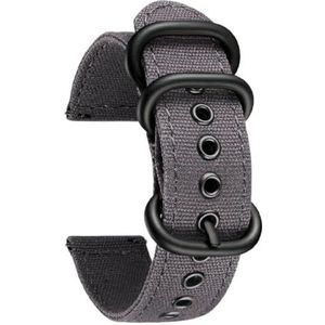 Qgsaghty Canvas 18/20/22/24mm Militaire Horlogebandjes Vervanging Katoenen Stof Quick Release Horlogebanden voor Mannen Vrouwen, 18mm, Nylon